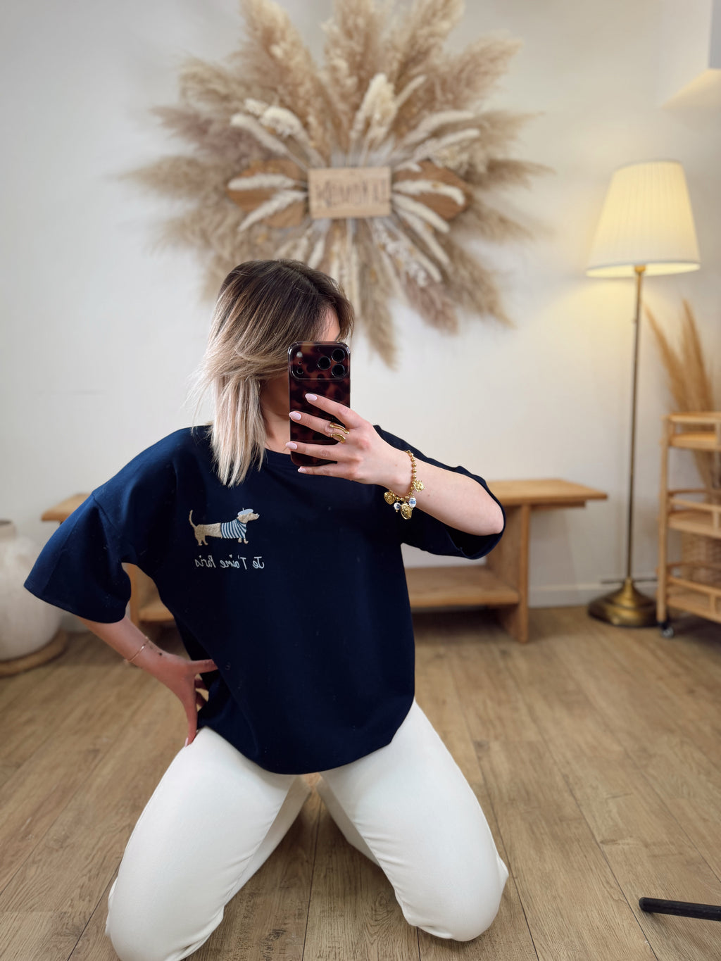 T-SHIRT JE T’AIME PARIS BLEU