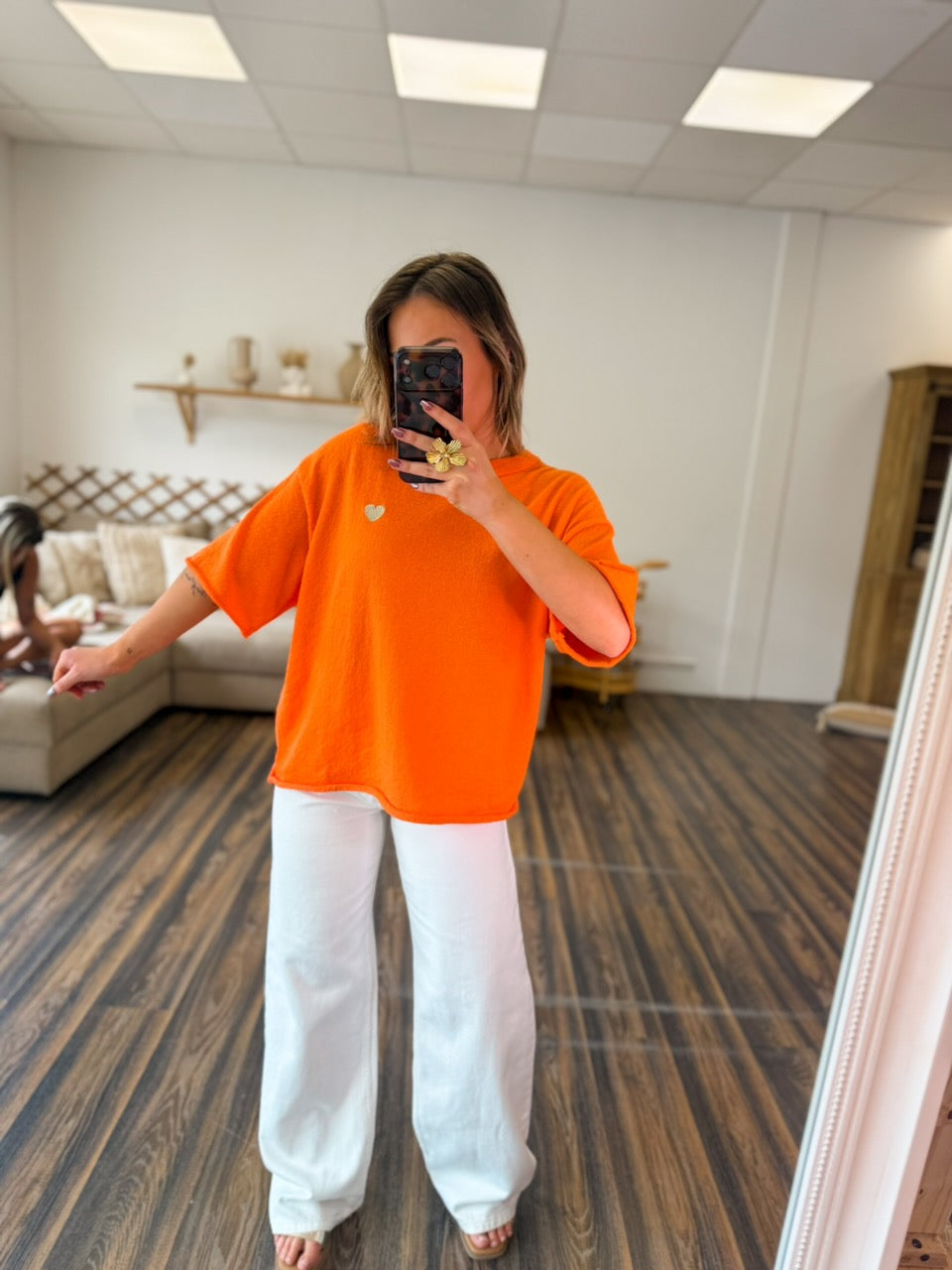 T-SHIRT ÉPONGE ORANGE