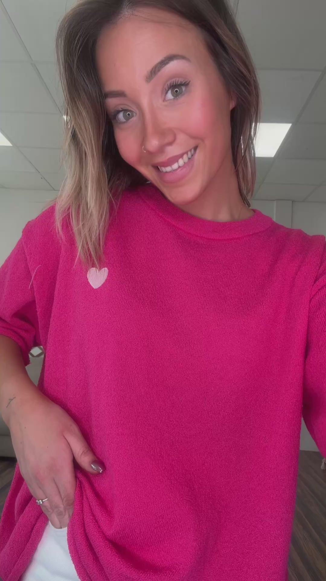 T-SHIRT ÉPONGE ROSE