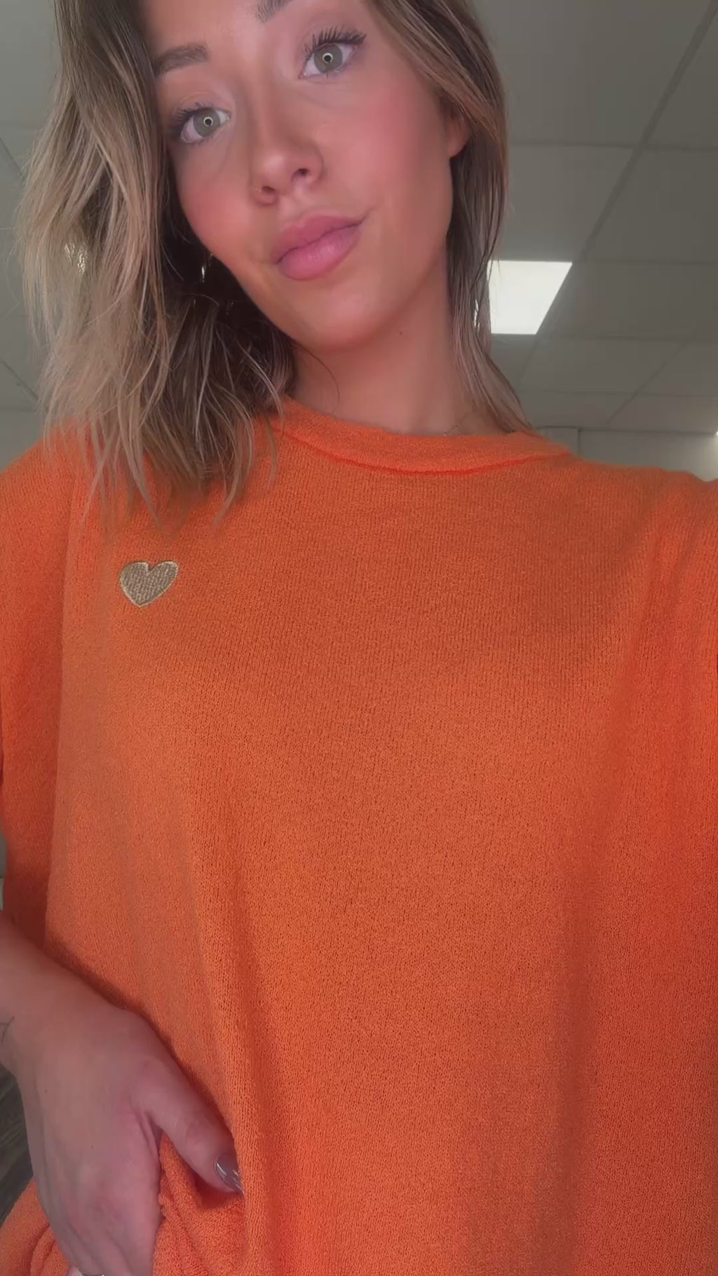 T-SHIRT ÉPONGE ORANGE