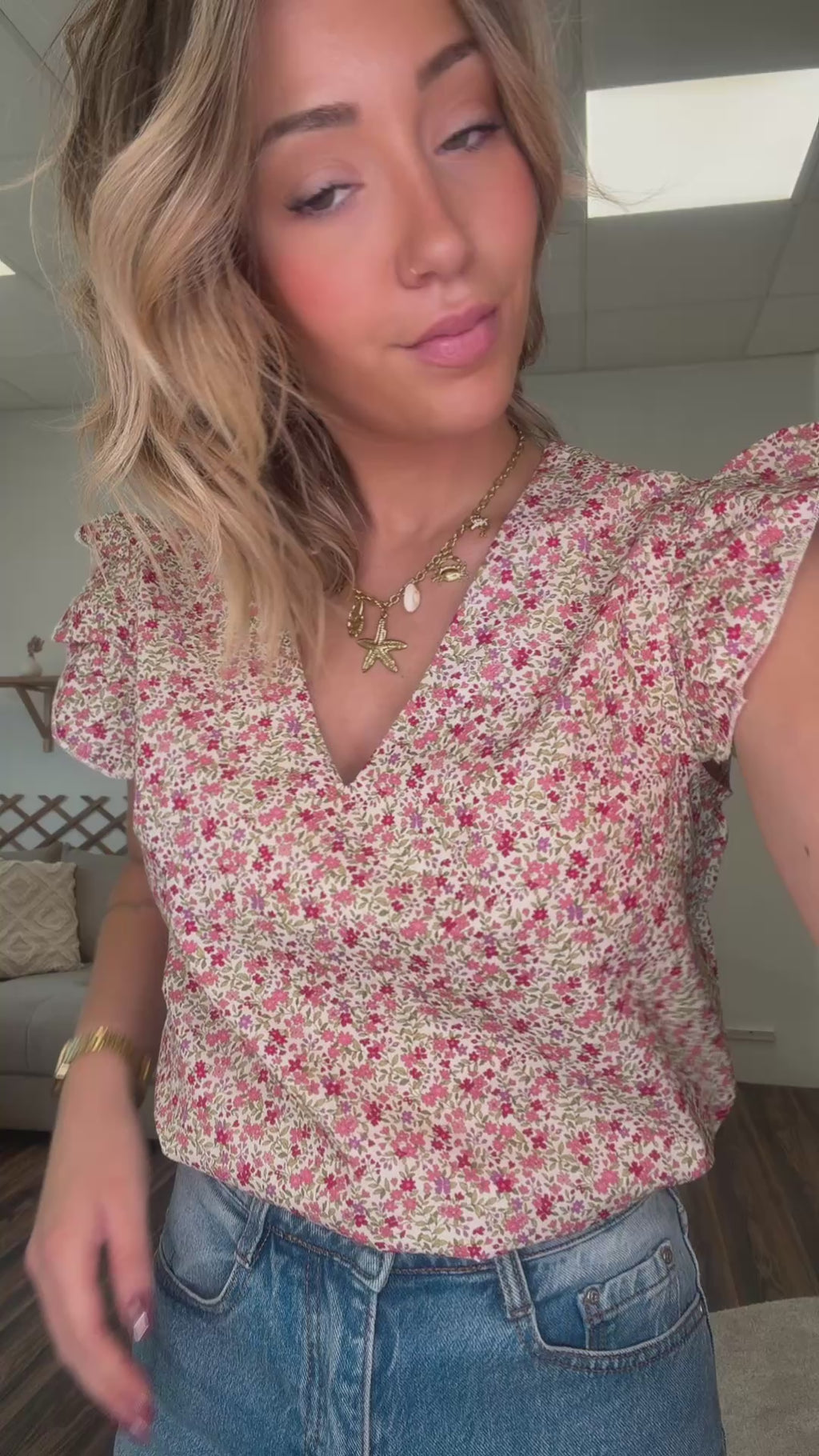 BLOUSE FLEURIE